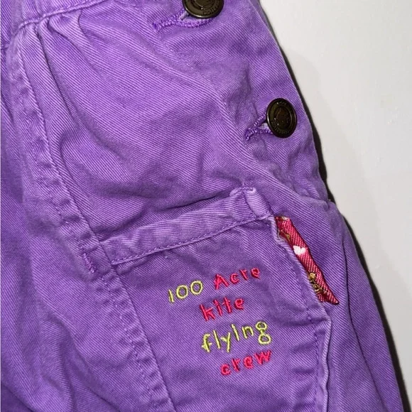 Disney Purple Kids Overalls with Tigger Embroidery - Picture 4 of 6